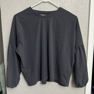 Madewell - Charcoal long sleeve tee !